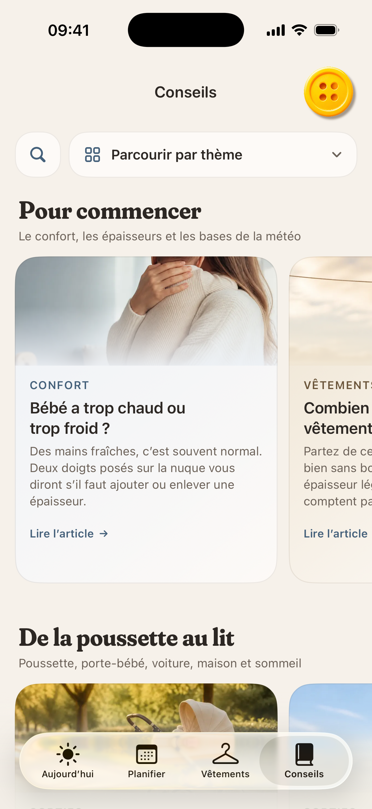 Conseils pour savoir si bébé a trop chaud ou trop froid, et combien d’épaisseurs lui mettre