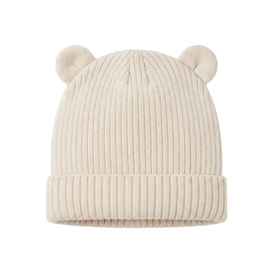 Light bear-ear hat