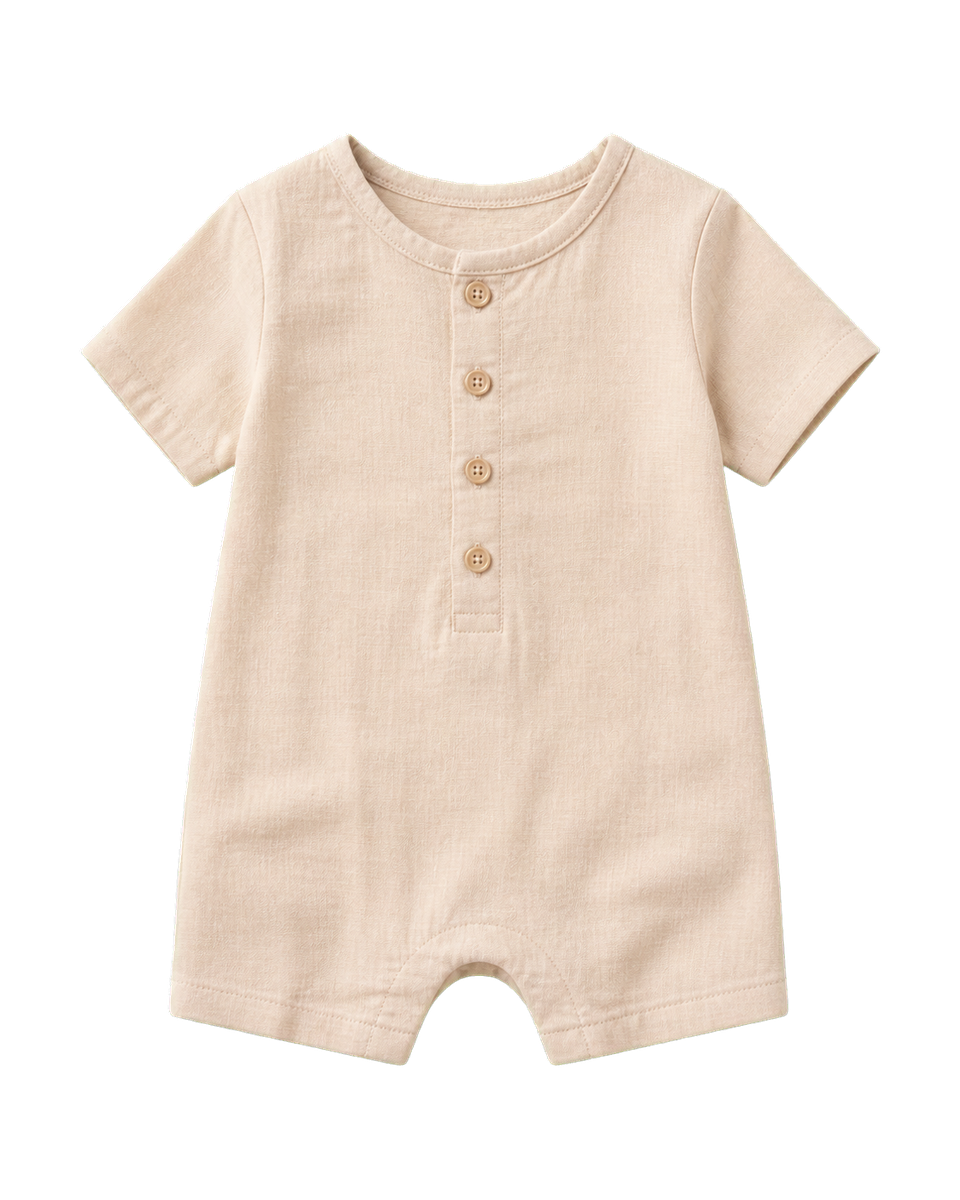 Short-sleeve romper