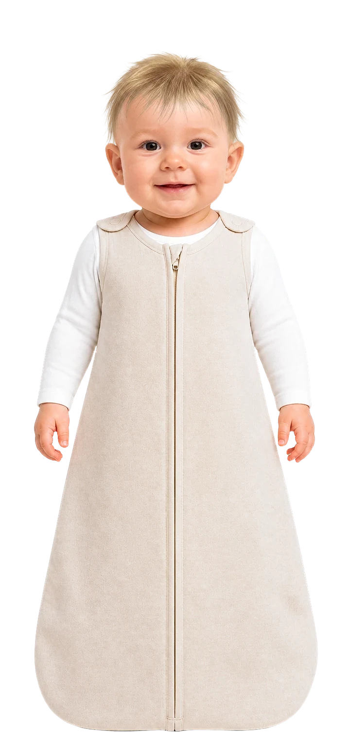 La ropa para dormir: body de manga larga y saco de dormir de 1,0 TOG