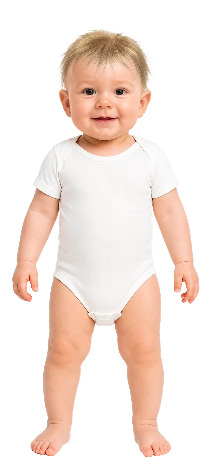 La ropa para dormir: body de manga corta